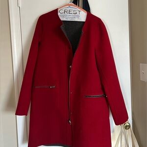 Gerard Darel Red Trench Coat